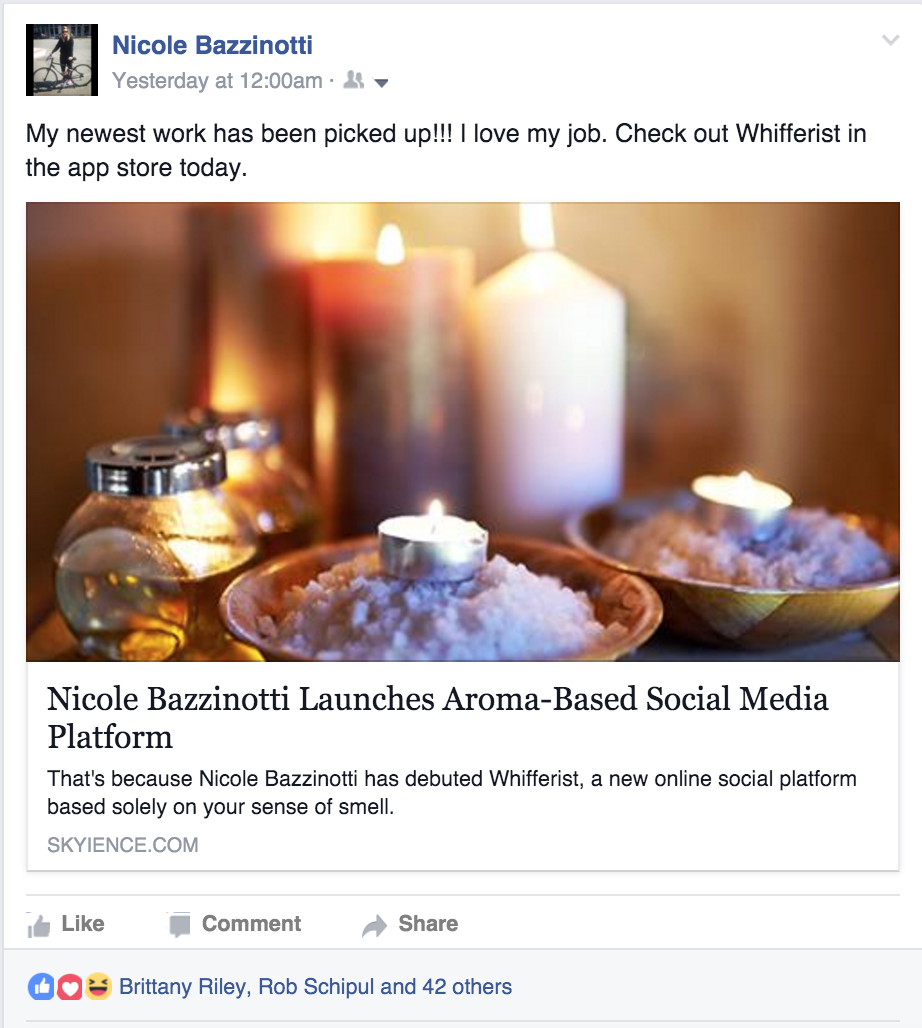 The prank shared on Facebook