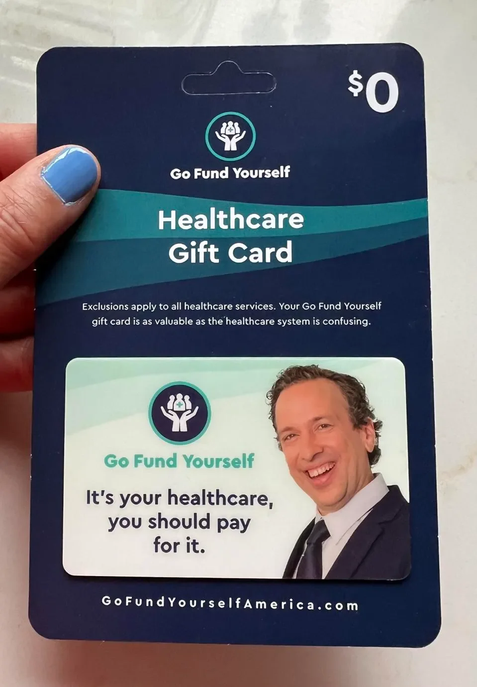 $0 Go Fund Yourself healthcare gift card