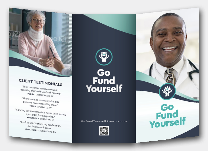 Go Fund Yourself brochure, cover